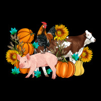 Farm Life Fall Pig Cow Rooster Ladies Tee | Teevron