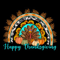 Happy Thanksgiving Rainbow Ladies Tee | Teevron
