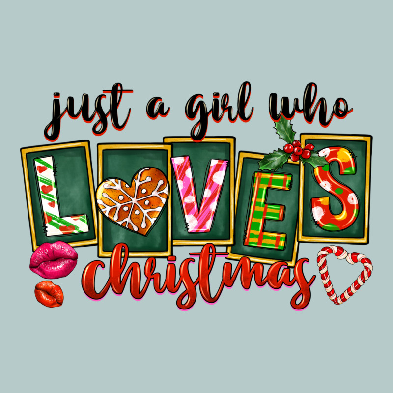 Just A Girl Who Loves Christmas Heavy Core Tee by FaDigitalArtStudio | Teevron