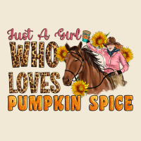 Just A Girl Who Loves Pumpkin Spice Cowgirl Ladies Tee | Teevron