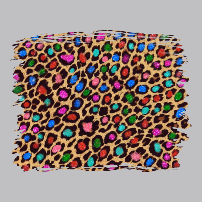 Leopard With Multiple Color Glitters Long Sleeve Tee by Artiststas | Teevron
