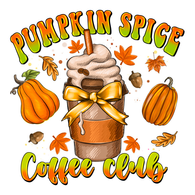 Pumpkin Spice Coffee Club Premium Tee by CowhideDigitalArt | Teevron
