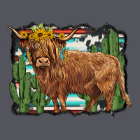 Western Cactus Highland Cow Vintage Hoodie | Teevron
