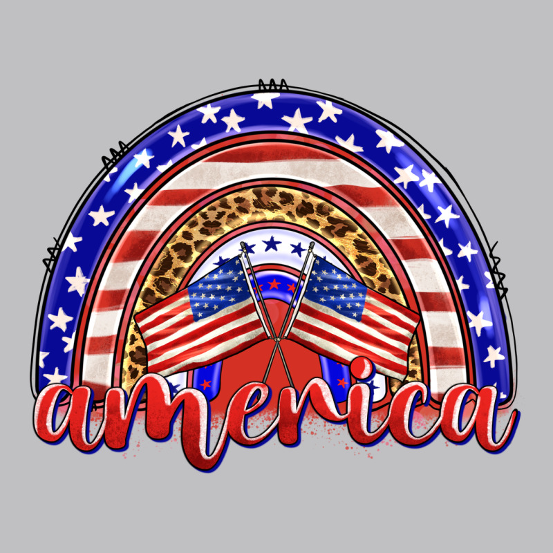 America Rainbow Classic Tee by BarkalooDesign | Teevron