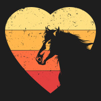 Vintage Heart Horse Equestrian | Horse Lover Classic Tee | Teevron