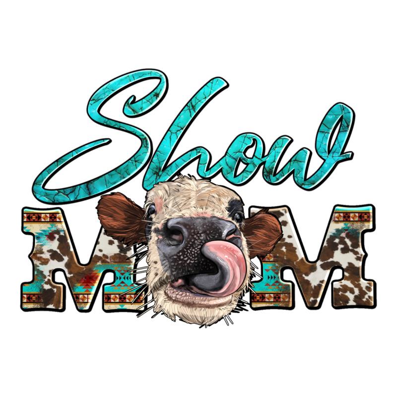Show Mom Aztec Cowhide Heifer Long Sleeve Tee by Artiststas | Teevron