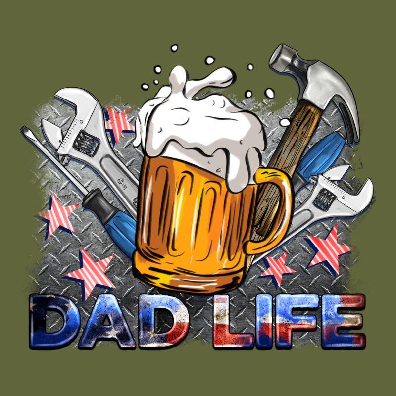 Dad Life Beer And Tools Classic Tee by BarkalooDesign | Teevron