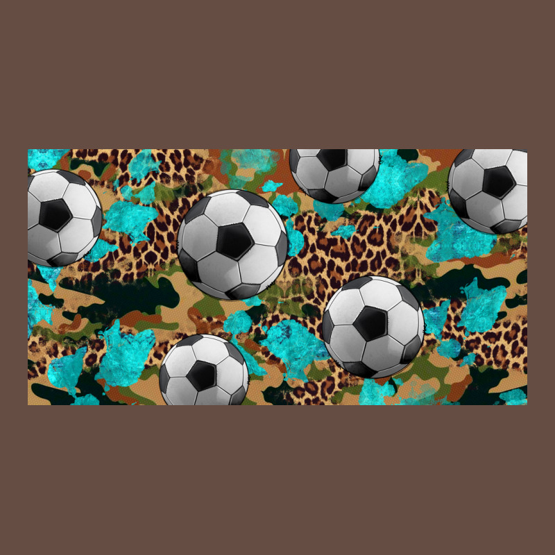 Western Leopard Camouflage Turquoise Soccer Licence Plate Template Long Sleeve Tee by Artiststas | Teevron