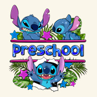 Preview Flower Stitch Blue Preschool Premium Hoodie | Teevron