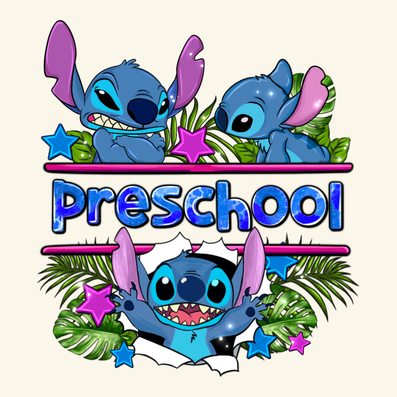 Preview Flower Stitch Blue Preschool Premium Hoodie by AdoDesignShop | Teevron