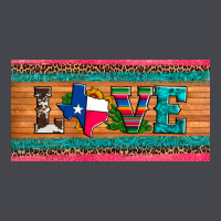 Love Texas Sunflowers Cactus Cowhide License Plate Long Sleeve Tee | Teevron