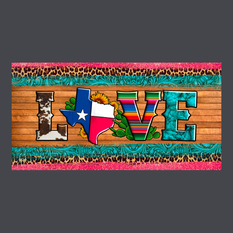 Love Texas Sunflowers Cactus Cowhide License Plate Long Sleeve Tee by Artiststas | Teevron