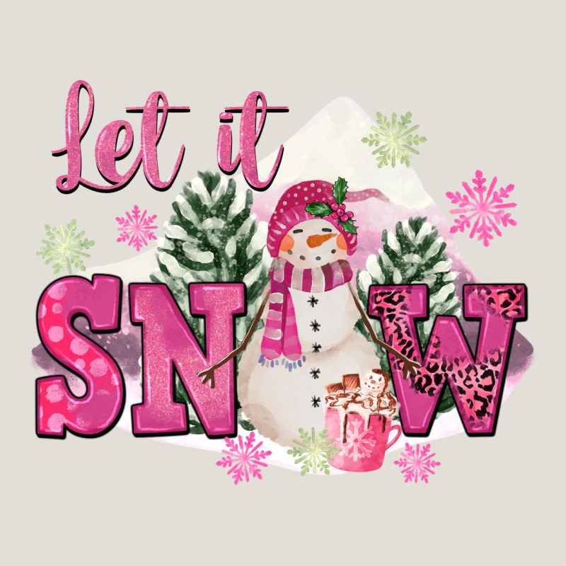 Let It Snow Pink Christmas Heavy Core Tee by FaDigitalArtStudio | Teevron