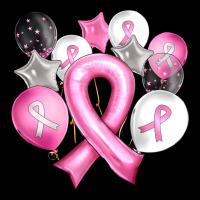 Balloons Cancer Ribbon Ladies Tee | Teevron
