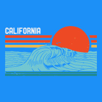 Vintage California Wave Surf Retro 80s California Beach Surfing Classic Tee | Teevron