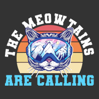 skiing t  shirt ski goggles cat the meowtains are calling skier winter | Teevron