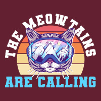 Skiing T  Shirt Ski Goggles Cat The Meowtains Are Calling Skier Winter Classic Tee | Teevron