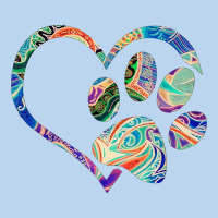 Dog Paw Print Tie Dye Rainbow Dog Lover Rescue Retro 70s T Shirt Classic Tee | Teevron