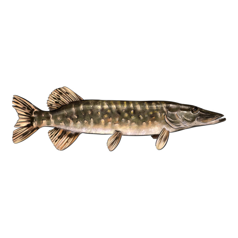 Northern Pike Fish Illustrations Premium Tee by LillyAllenDesigns | Teevron