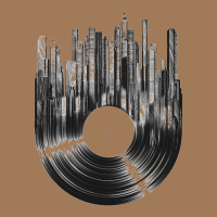 Vinyl Record Cityscape Classic Tee | Teevron