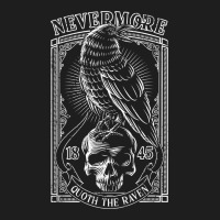 Edgar Allen Poe The Raven Nevermore T Shirt Classic Tee | Teevron