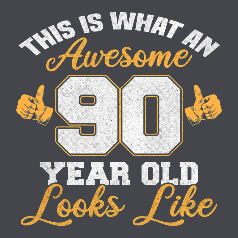 90th Birthday Novelty Gift Awesome 90 Year Old T Shirt Classic Tee by linhVisuals | Teevron