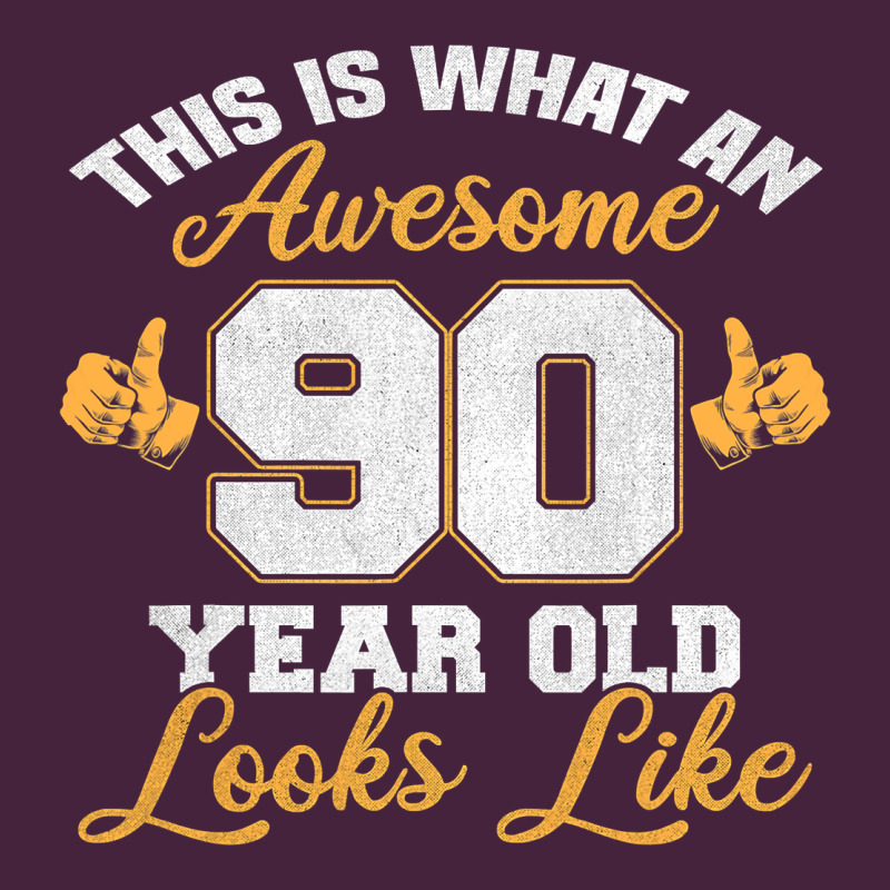 90th Birthday Novelty Gift Awesome 90 Year Old T Shirt Classic Tee by linhVisuals | Teevron