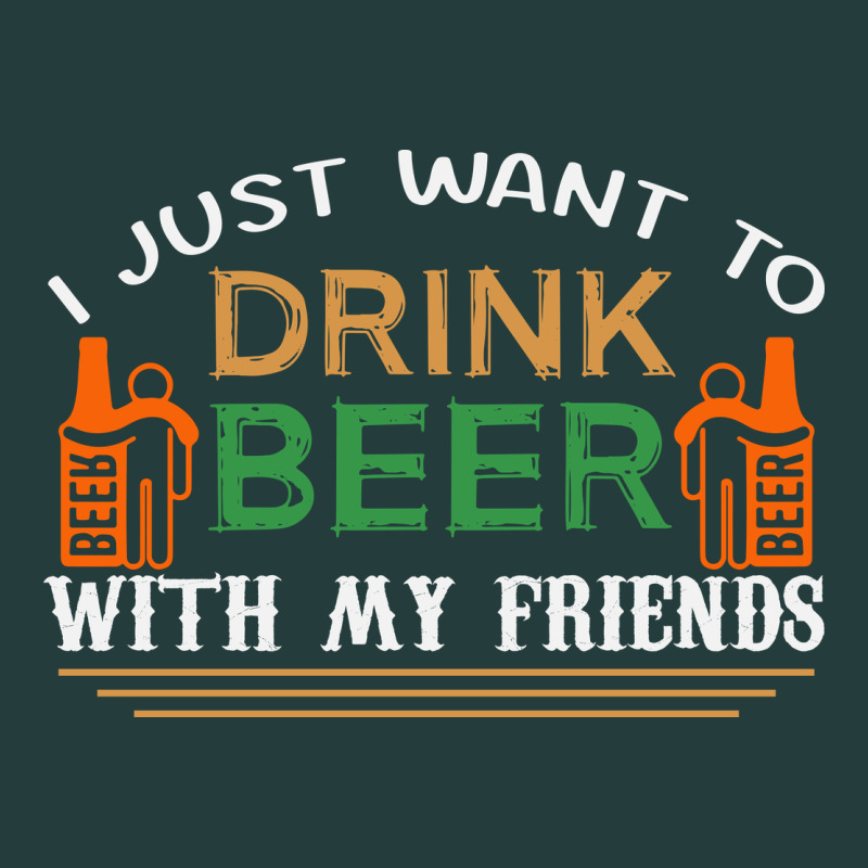 I Just Want To Drink With My Friends Classic Tee by linhVisuals | Teevron