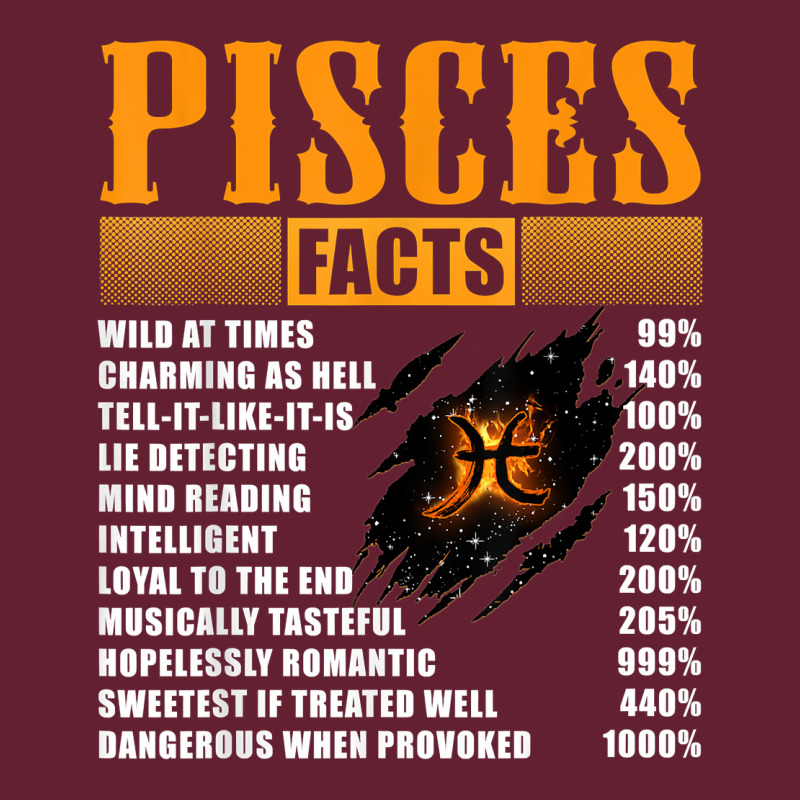 Pisces Facts T Shirt Pisces Birthday Gifts Classic Tee by linhVisuals | Teevron