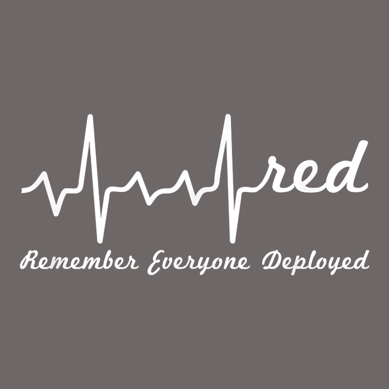 Red Friday Military Remember Everyone Deployed Heartbeat T Shirt Classic Tee by linhVisuals | Teevron