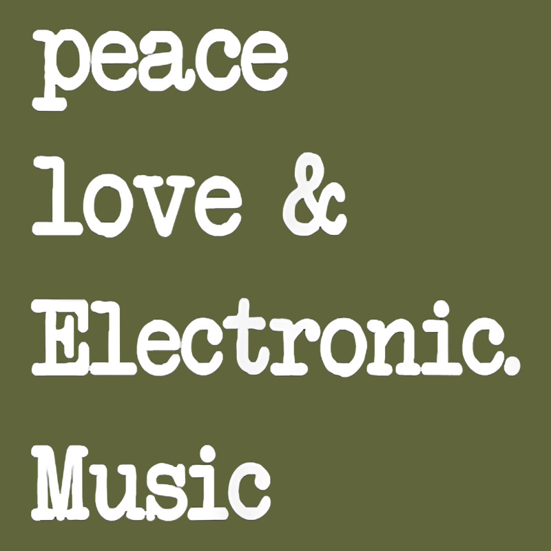 Peace Love & Electronic Music  Edm Techno T Shirt Classic Tee by linhVisuals | Teevron