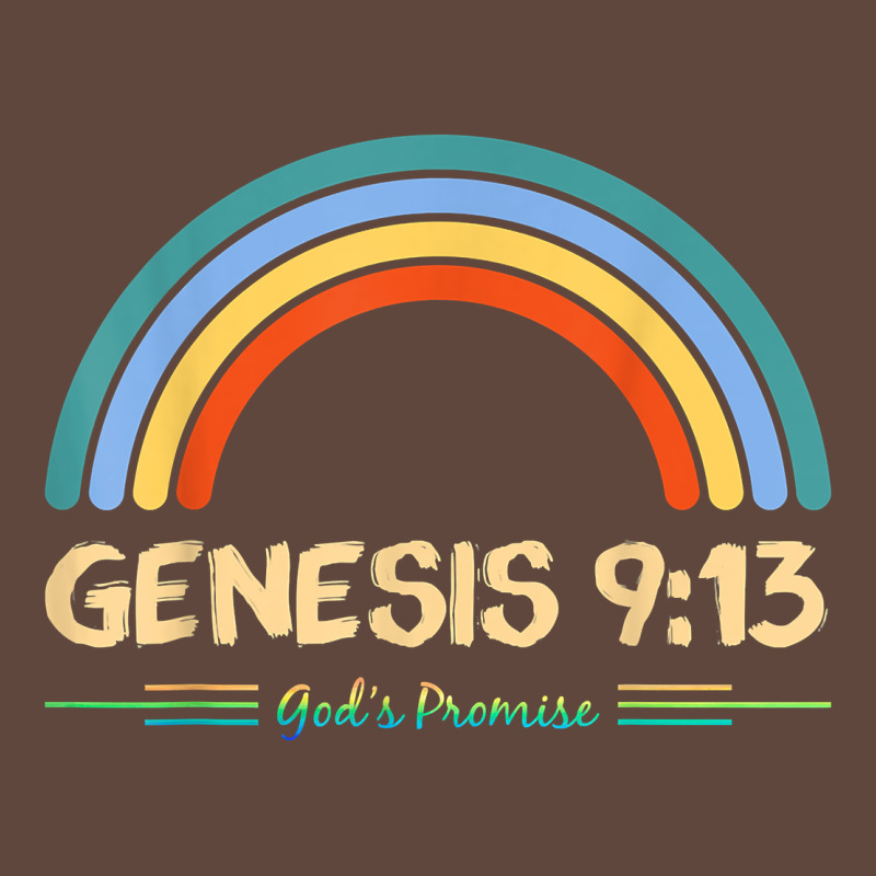 Genesis 913 God's Promise Faithfully Rainbow Bible Verse T Shirt Classic Tee by linhVisuals | Teevron
