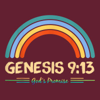 Genesis 913 God's Promise Faithfully Rainbow Bible Verse T Shirt Classic Tee | Teevron