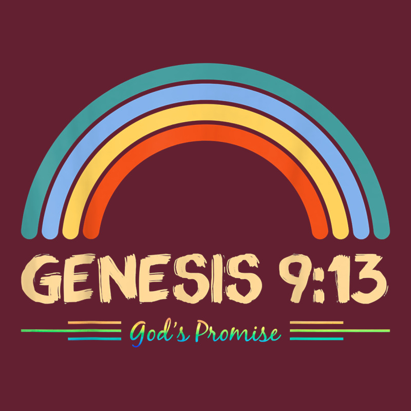 Genesis 913 God's Promise Faithfully Rainbow Bible Verse T Shirt Classic Tee by linhVisuals | Teevron