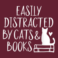 Easily Distracted By Cats And Books   Cute Book Lover T Shirt Classic Tee | Teevron