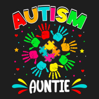 Autistic Auntie Puzzle Support Family Autism Awareness Sweatshirt Classic Tee | Teevron