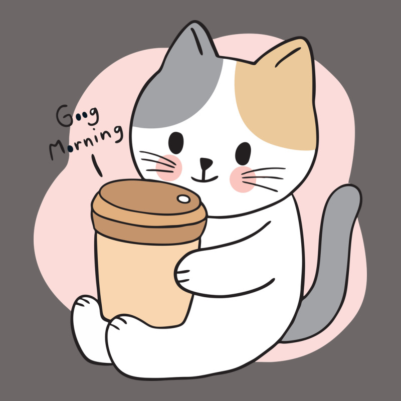 Cat Drinking Coffee Kitten Kawaii Japanese Kitty Classic Tee by linhVisuals | Teevron