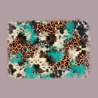 Turquoise Glitter Cowhide Background Vintage Hoodie | Teevron