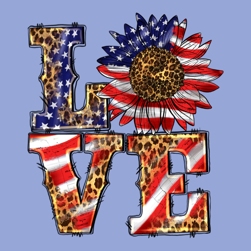Patriotic Sunflower Love Classic Tee by BarkalooDesign | Teevron