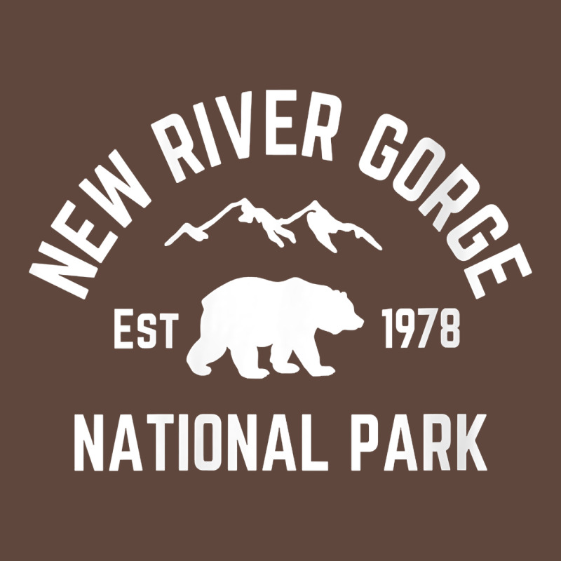 Womens New River Gorge National Park Bear West Virginia Nature V Neck Classic Tee by linhVisuals | Teevron
