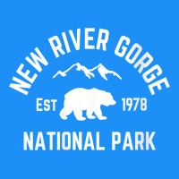 Womens New River Gorge National Park Bear West Virginia Nature V Neck Classic Tee | Teevron