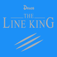 Funny Drugs The Line King Design Classic Tee | Teevron