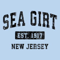 Womens Sea Girt New Jersey Nj Vintage Sports Design Black Design V Nec Classic Tee | Teevron