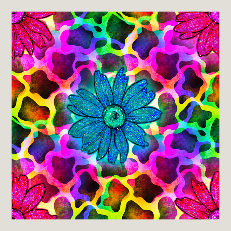 Neon Cowhide With Flower Seamless Pattern Heavy Core Tee by BundleAndBundleShop | Teevron