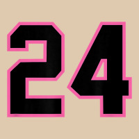 Number 24 Sports Jersey Athlete Fan Pink Black Lucky Number T Shirt Classic Tee | Teevron