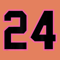 Number 24 Sports Jersey Athlete Fan Pink Black Lucky Number T Shirt Classic Tee | Teevron