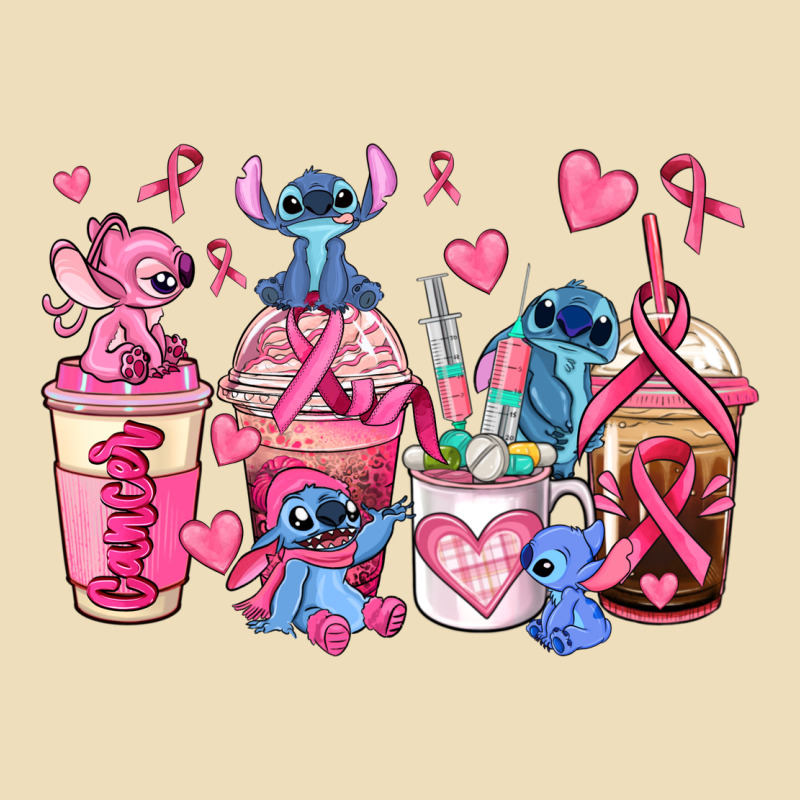 Breast Cancer Stitch Coffee Cups Premium Hoodie by AdoDesignShop | Teevron