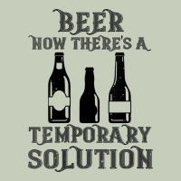Womens Funny Beer Now There's A Temporary Solution Drinking Design V N Classic Tee | Teevron