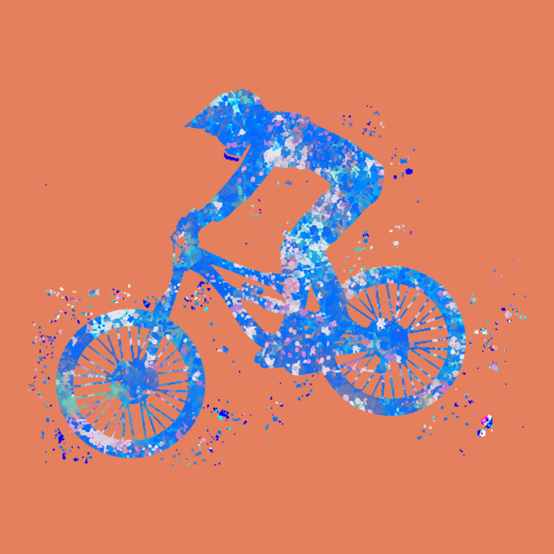 Downhill Mountain Bike T  Shirt Downhill Mountain Bike Jump Blue Water Classic Tee by linhVisuals | Teevron