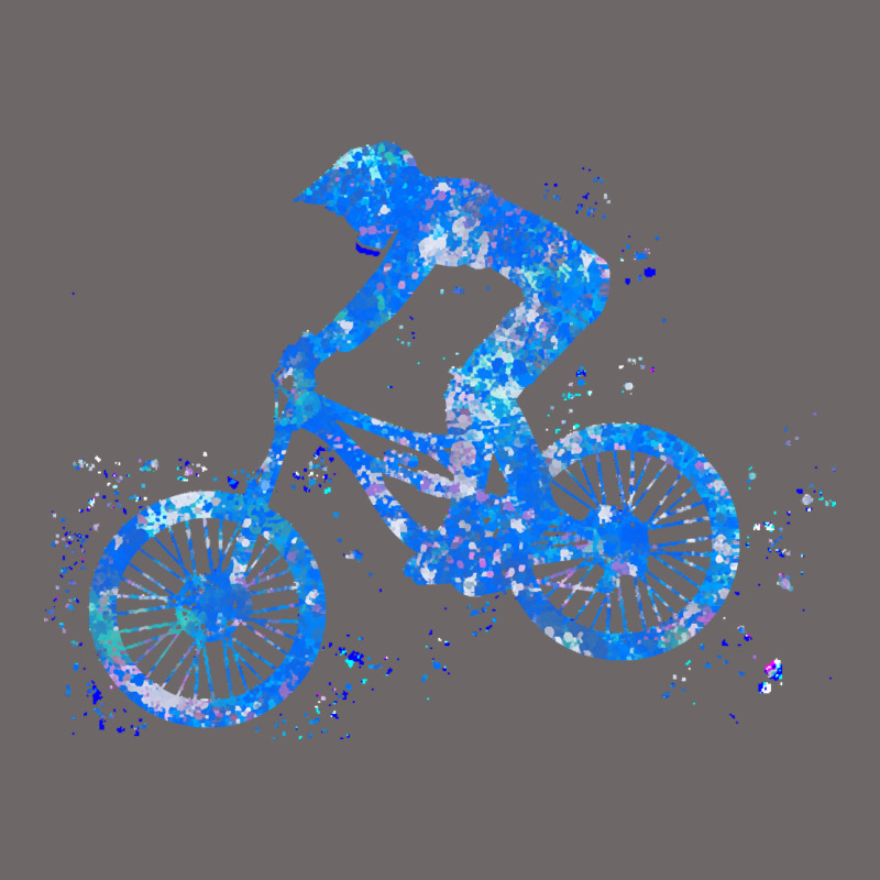 Downhill Mountain Bike T  Shirt Downhill Mountain Bike Jump Blue Water Classic Tee by linhVisuals | Teevron